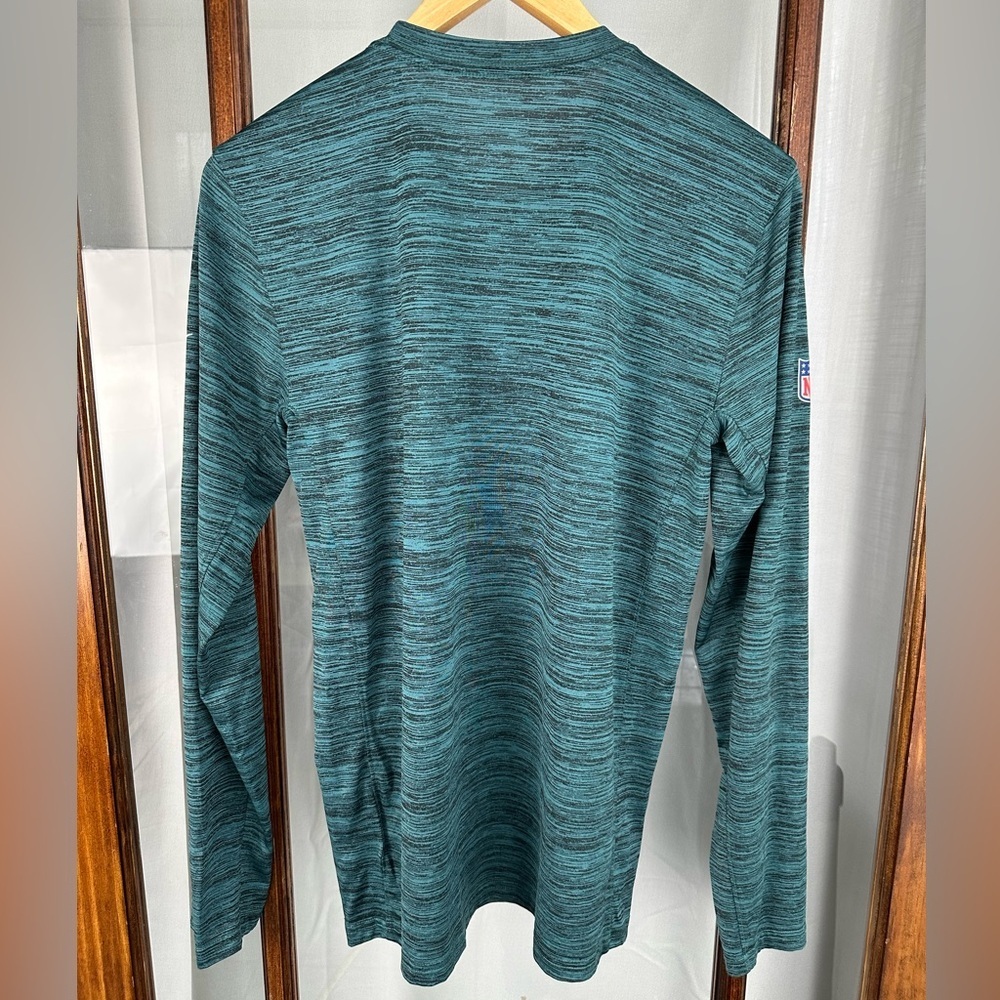 The Nike Tee Onfield Apparel Long Sleeves Philadelphia Eagles Small Mens Green - Picture 5 of 7